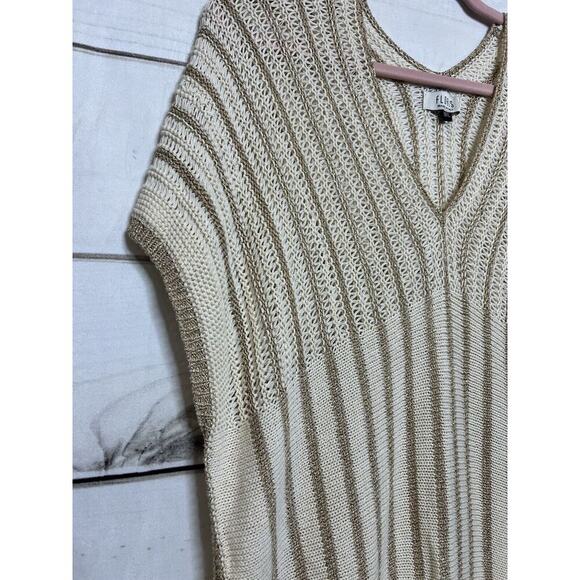 Elegant Cream Knit Mini Dress - Picture 3 of 7